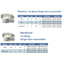 Bandas de pre soldadura 1st Molar Single No-convertible